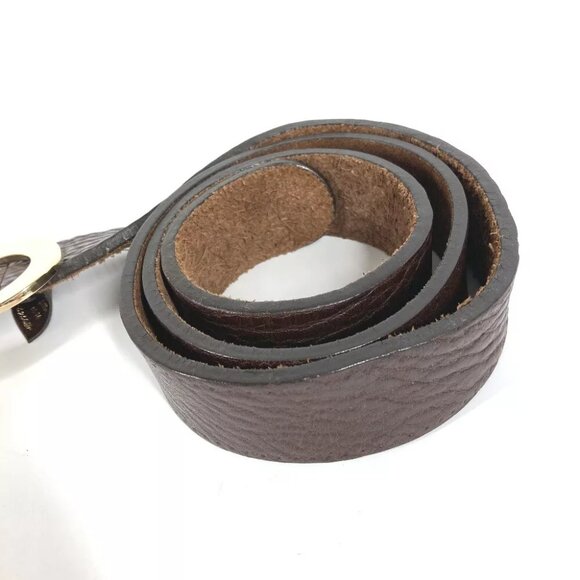 GUCCI heart buckle belt Leather Brown/Gold main image 4